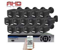 16 kamerov� AHD set HE12-56E 5Mpx 1920p, H.265, CZ menu - 19990 K�