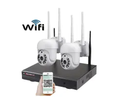 Bezdr�tov� 2 kamerov� set WiFi IP Pro WIP2-308C 5MPx, PTZ, CZ menu - 5290 K�