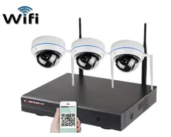 Bezdr�tov� 3 kamerov� set WiFi IP PRO WIP3-104B 3MPx, CZ menu - 4490 K�