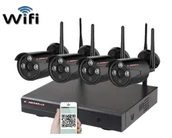 Bezdr�tov� 4 kamerov� set WiFi IP PRO WIP4-303C-Black 5MPx, CZ menu - 7390 K�