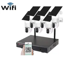Bezdr�tov� sol�rn� PTZ 6 kamerov� syst�m Wifi IP Pro WIP6-211B 4MPx, CZ menu - 12090 K�