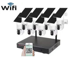 sol�rn� bezdr�tov� PTZ 8 kamerov� syst�m Wifi IP Pro WIP8-211B 4MPx, CZ menu - 15690 K�