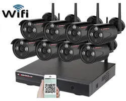 Bezdr�tov� 8 kamerov� set WiFi IP PRO WIP8-303C-Black 5MPx, CZ menu - 13490 K�