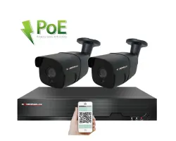 PoE IP 2 kamerov� set XM-207B 4MPx, CZ menu - 5090 K�