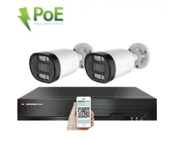 PoE IP 2 kamerov� set XM-213B 4MPx, CZ menu - 5090 K�