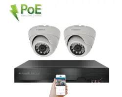 4K PoE IP 2 kamerov� set XM-202D 8MPx, CZ menu - 6390 K�