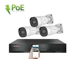 4K PoE IP 3 kamerov� set XM-308D 8Mpx, CZ menu - 7590 K�