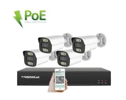 PoE IP 4 kamerov� set XM-414B 4MPx, CZ menu - 7690 K�