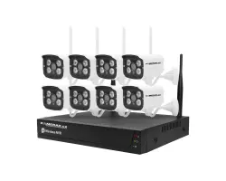 Bezdr�tov� 8 kamerov� set WiFi TUYA WTU8-034B, 3MPx, CZ menu - 8190 K�