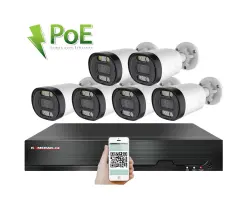 4K PoE IP 6 kamerov� set XM-613D 8MPx, CZ menu - 15190 K�