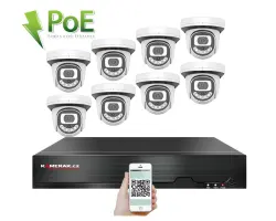 PoE IP 8 kamerov� set  XM-812B 4MPx, CZ menu - 12690 K�