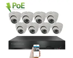 4K PoE IP 8 kamerov� set XM-802D 8MPx, CZ menu - 18790 K�