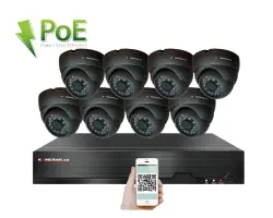 4K PoE IP 8 kamerov� set XM-811D 8MPx, H.265, CZ menu - 19090 K�