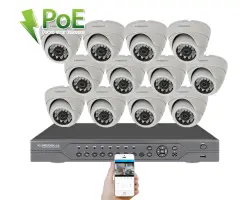 4K PoE IP 12 kamerov� set XM-1202D 8MPx, CZ menu - 32390 K�