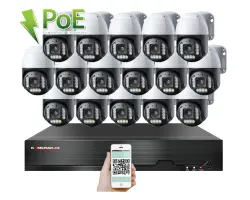 PoE IP 16 kamerov� set XM-PTZ-1620B 4Mpx, CZ menu - 35490 K�