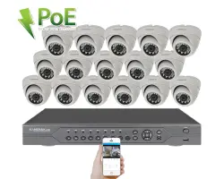 4K PoE IP 16 kamerov� set  XM-1602D 8MPx, CZ menu - 40090 K�