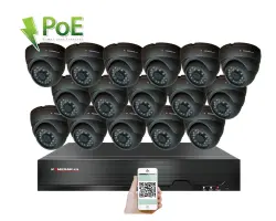 4K PoE IP 16 kamerov� set XM-1611D 8MPx, H.265, CZ menu - 40690 K�