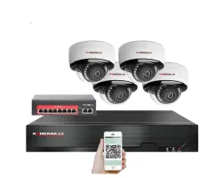 4K IP 4 kamerov� set s extern�m PoE XM-405D-Ext. 8MPx, CZ menu - 10990 K�