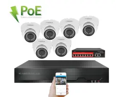 IP 6 kamerov� set s extern�m PoE XM-602B-Ext. 4MPx, CZ menu - 10890 K�