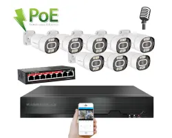 4K IP 8 kamerov� set s extern�m PoE XM-803D-Ext. 8MPx, CZ menu - 18490 K�