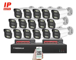 IP 16 kamerov� set s extern�m PoE XM-1614B-Ext. 4MPx, CZ menu - 25490 K�