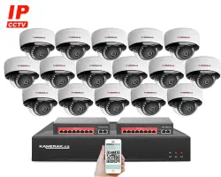 4K IP 16 kamerov� set s extern�m PoE XM-1605D-Ext. 8MPx, mikrofon, CZ menu - 36190 K�