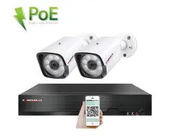 PoE IP 2 kamerov� set XM-201B 4MPx, CZ menu - 5090 K�