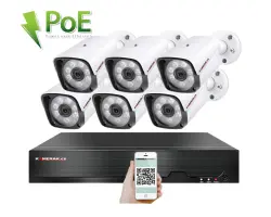 PoE IP 6 kamerov� set XM-601B 4MPx, CZ menu - 11190 K�