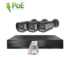 4K PoE IP 3 kamerov� set XM-310D 8MPx, mikrofon, CZ menu - 8390 K�