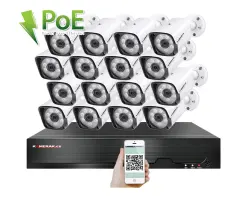 4K PoE IP 16 kamerov� set XM-1601D 8MPx, CZ menu - 40090 K�