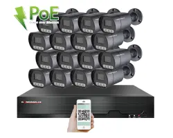 4K PoE IP 16 kamerov� set XM-1610D 8MPx, mikrofon, CZ menu - 40690 K�