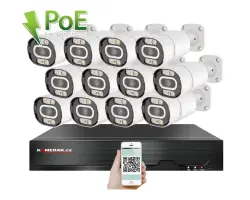 4K PoE IP 12 kamerov� set XM-1203D 8MPx, CZ menu - 32390 K�