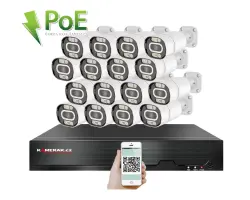 4K PoE IP 16 kamerov� set XM-1603D 8MPx, CZ menu - 40090 K�