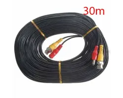 BNC+DC Video kabel 30m �ern� pro 1 kameru (analog, AHD) - 298 K�
