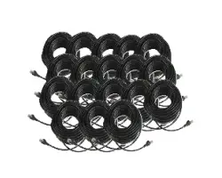 18 x UTP s�ov� Patch kabel 20m �ern� - 990 K�