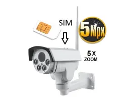 GSM IP kamera Cam-Hi PTZ 918 4G 5MPx 5xZOOM   venkovn� (sim karta) - 5390 K�
