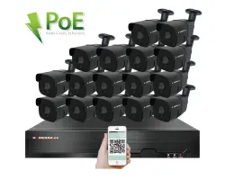 PoE IP 16 kamerov� set XM-1607B 4MPx, CZ menu - 29890 K�