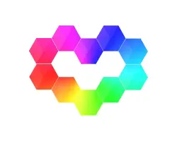 Tuya Smart WiFi Hexagon�ln� LED Sv�tidlo  - 1298 K�