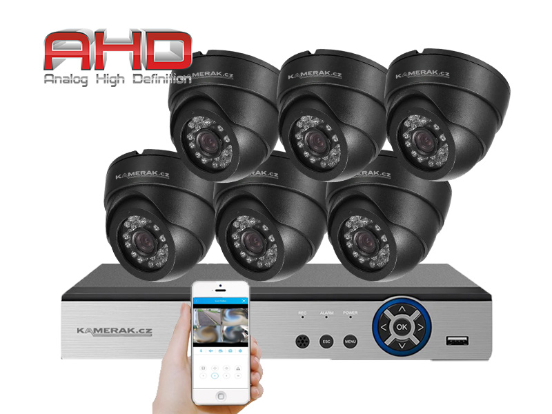 6 kamerov systm AHD HE6-64E 5Mpx