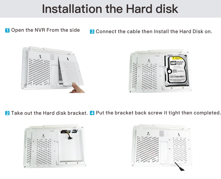 WiFi NVR 8CH rekorder IPPro/Eseecloud pro 8 kamery LCD